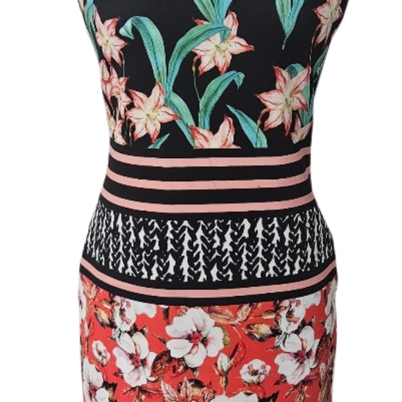 Clover Canyon Robe Sunrise  Floral Bodycon Dress - Picture 10 of 10